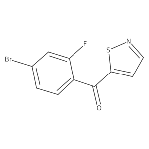 (4-bromo-2-fluoro-phenyl)-isothiazol-5-yl-methanone结构式