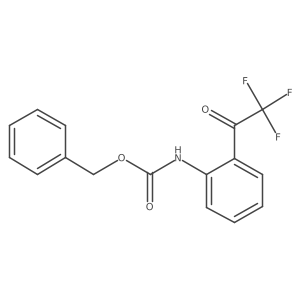 benzyl N-[2-(2,2,2-trifluoroacetyl)phenyl]carbamate结构式