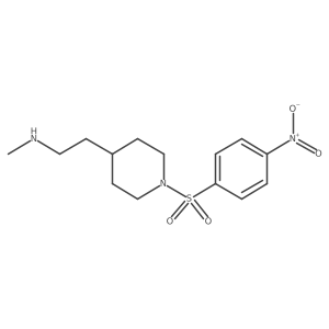 Methyl({2-[1-(4-nitrobenzenesulfonyl)piperidin-4-yl]ethyl})amine Structure