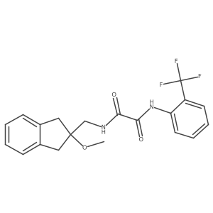 N1-((2-methoxy-2,3-dihydro-1H-inden-2-yl)methyl)-N2-(2-(trifluoromethyl)phenyl)oxalamide Structure