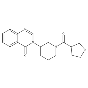 3-(1-(tetrahydrofuran-3-carbonyl)piperidin-3-yl)quinazolin-4(3H)-one结构式