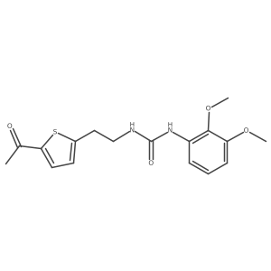 1-(2-(5-Acetylthiophen-2-yl)ethyl)-3-(2,3-dimethoxyphenyl)urea Structure