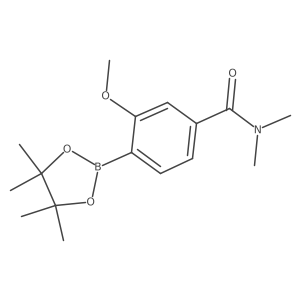 3-Methoxy-n,n-dimethyl-4-(tetramethyl-1,3,2-dioxaborolan-2-yl)benzamide Structure