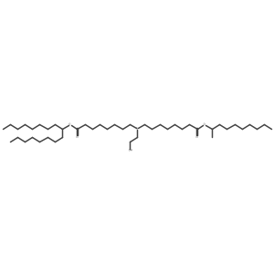 Decan-2-yl 8-((8-(heptadecan-9-yloxy)-8-oxooctyl)(2-hydroxyethyl)amino)octanoate Structure