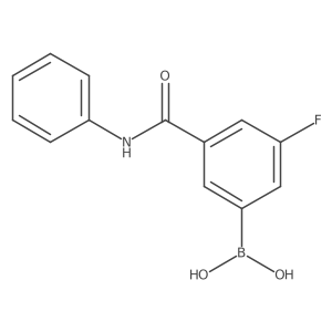 (3-Fluoro-5-(phenylcarbamoyl)phenyl)boronic acid结构式