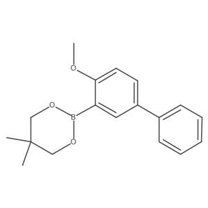 2-(4-Methoxybiphenyl-3-YL)-5,5-dimethyl-1,3,2-dioxaborinane Structure
