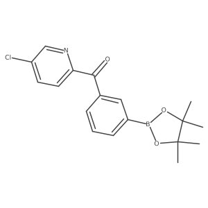 Methanone, (5-chloro-2-pyridinyl)[3-(4,4,5,5-tetramethyl-1,3,2-dioxaborolan-2-yl)phenyl]- Structure