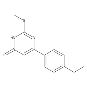 6-(4-ethylphenyl)-2-(methylthio)pyrimidin-4(3H)-one结构式