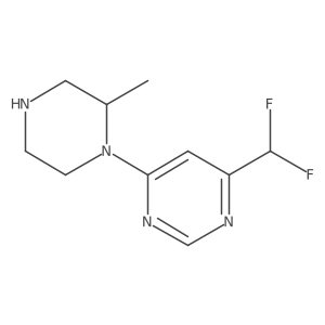 4-(difluoromethyl)-6-[(2S)-2-methylpiperazin-1-yl]pyrimidine Structure