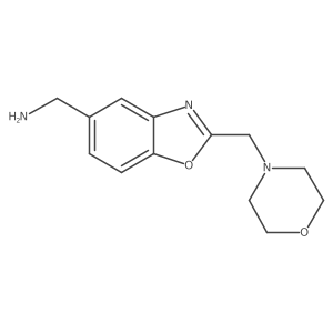 (2-(Morpholinomethyl)benzo[D]oxazol-5-YL)methanamine Structure