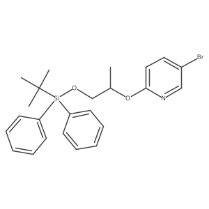 5-Bromo-2-[2-[[(1,1-dimethylethyl)diphenylsilyl]oxy]-1-methylethoxy]pyridine结构式