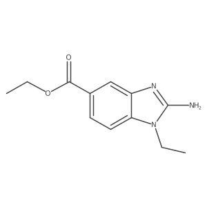 ethyl 2-amino-1-ethyl-1H-1,3-benzodiazole-5-carboxylate Structure