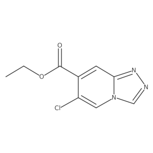 Ethyl 6-Chloro-[1,2,4]triazolo[4,3-a]pyridine-7-carboxylate结构式