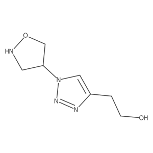 2-{1-[(4S)-1,2-oxazolidin-4-yl]-1H-1,2,3-triazol-4-yl}ethan-1-ol Structure