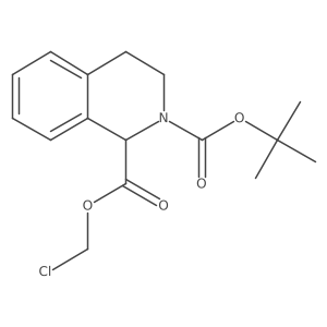 2-Tert-butyl 1-chloromethyl 1,2,3,4-tetrahydroisoquinoline-1,2-dicarboxylate结构式