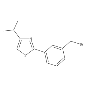 2-[3-(Bromomethyl)phenyl]-4-(propan-2-yl)-1,3-thiazole Structure