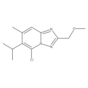 5-Chloro-2-(methoxymethyl)-7-methyl-6-(propan-2-yl)-[1,2,4]triazolo[1,5-a]pyridine Structure