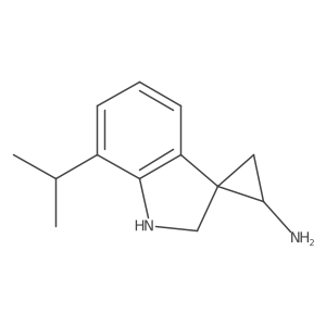 7'-(Propan-2-yl)-1',2'-dihydrospiro[cyclopropane-1,3'-indole]-2-amine Structure