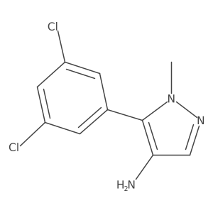 5-(3,5-dichlorophenyl)-1-methyl-1H-pyrazol-4-amine结构式