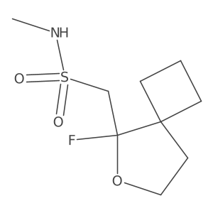 1-{5-fluoro-6-oxaspiro[3.4]octan-5-yl}-N-methylmethanesulfonamide Structure