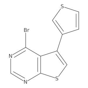 4-Bromo-5-(thiophen-3-yl)thieno[2,3-d]pyrimidine Structure