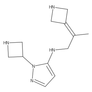 1-(azetidin-3-yl)-N-[2-(azetidin-3-ylidene)propyl]-1H-pyrazol-5-amine结构式