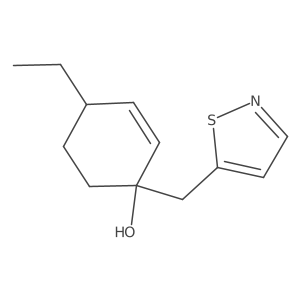 4-Ethyl-1-[(1,2-thiazol-5-yl)methyl]cyclohex-2-en-1-ol Structure