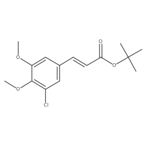 tert-butyl (2E)-3-(3-chloro-4,5-dimethoxyphenyl)prop-2-enoate结构式