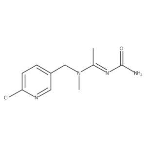 (E)-N'-Carbamoyl-N-((6-chloropyridin-3-yl)methyl)-N-methylacetimidamide结构式