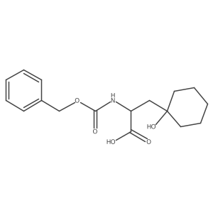 2-{[(Benzyloxy)carbonyl]amino}-3-(1-hydroxycyclohexyl)propanoic acid Structure