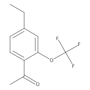 4'-Ethyl-2'-(trifluoromethoxy)acetophenone结构式