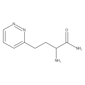 2-Amino-4-(pyridazin-3-yl)butanamide Structure