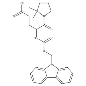 5-(2,2-dimethylpyrrolidin-1-yl)-4-({[(9H-fluoren-9-yl)methoxy]carbonyl}amino)-5-oxopentanoic acid Structure