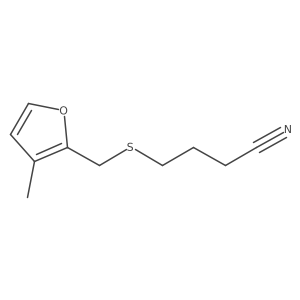 4-{[(3-Methylfuran-2-yl)methyl]sulfanyl}butanenitrile Structure