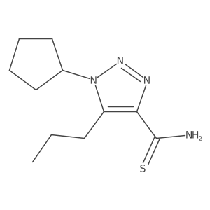 1-cyclopentyl-5-propyl-1H-1,2,3-triazole-4-carbothioamide结构式