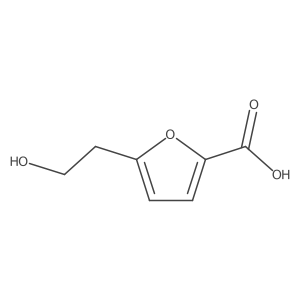 5-(2-Hydroxyethyl)furan-2-carboxylic acid结构式