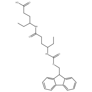 4-[4-({[(9H-fluoren-9-yl)methoxy]carbonyl}amino)hexanamido]hexanoic acid Structure