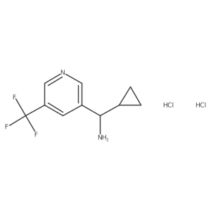 Cyclopropyl[5-(trifluoromethyl)pyridin-3-yl]methanamine dihydrochloride Structure