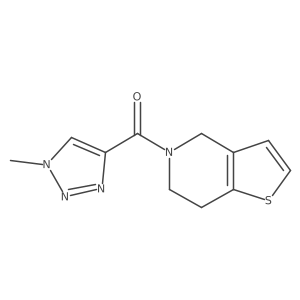 1-methyl-4-{4H,5H,6H,7H-thieno[3,2-c]pyridine-5-carbonyl}-1H-1,2,3-triazole Structure