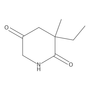 3-Ethyl-3-methylpiperidine-2,5-dione结构式