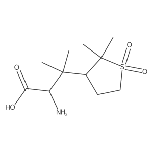 2-Amino-3-(2,2-dimethyl-1,1-dioxo-1lambda6-thiolan-3-yl)-3-methylbutanoic acid结构式