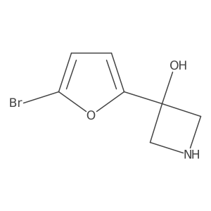 3-(5-Bromofuran-2-yl)azetidin-3-ol Structure