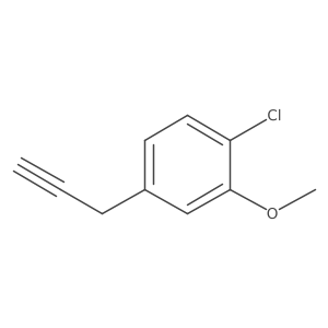1-Chloro-2-methoxy-4-(prop-2-yn-1-yl)benzene结构式