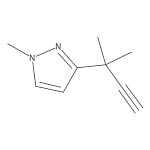 1-methyl-3-(2-methylbut-3-yn-2-yl)-1H-pyrazole Structure