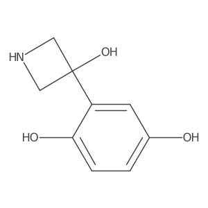 2-(3-Hydroxyazetidin-3-yl)benzene-1,4-diol Structure