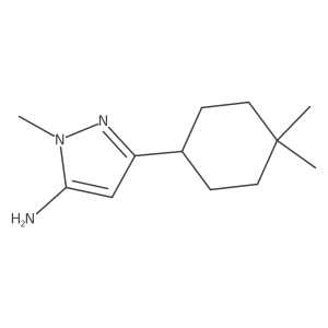 3-(4,4-dimethylcyclohexyl)-1-methyl-1H-pyrazol-5-amine结构式