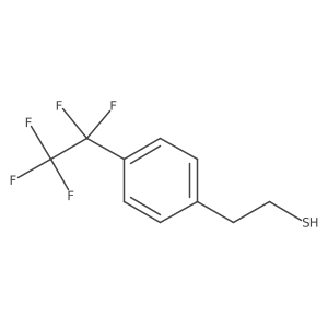 2-[4-(Pentafluoroethyl)phenyl]ethane-1-thiol结构式