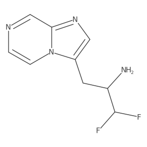 1,1-Difluoro-3-{imidazo[1,2-a]pyrazin-3-yl}propan-2-amine Structure