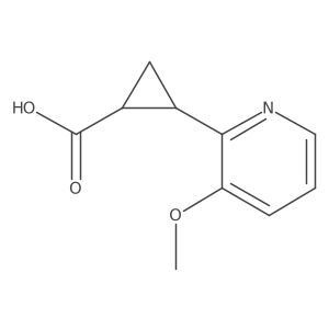 2-(3-Methoxypyridin-2-yl)cyclopropane-1-carboxylic acid结构式