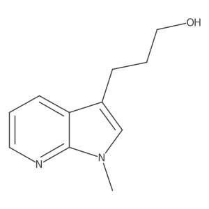 3-{1-methyl-1H-pyrrolo[2,3-b]pyridin-3-yl}propan-1-ol结构式